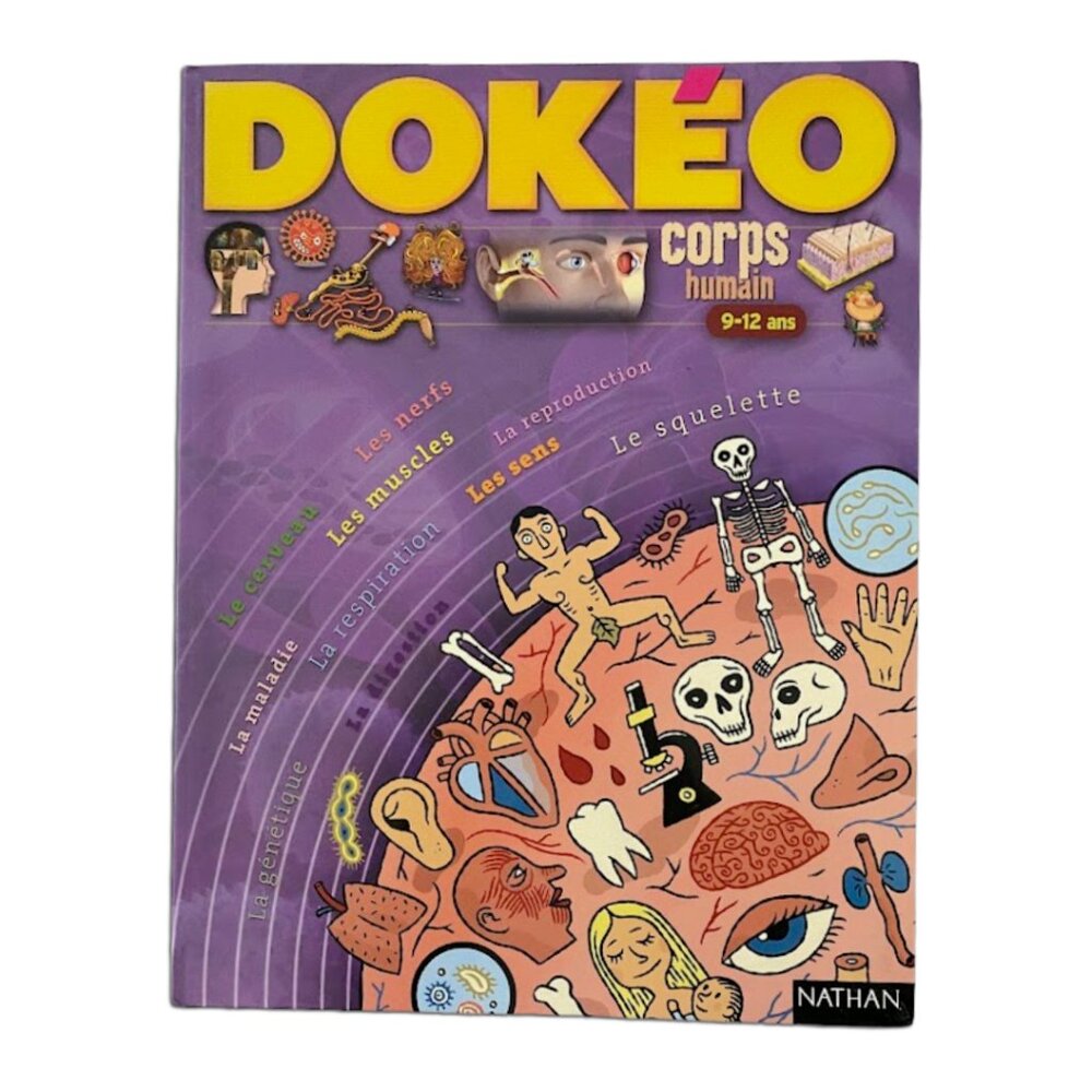 Le corps humain encyclopédie en français Dokéo pour livre documentaire enfants